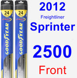 Front Wiper Blade Pack for 2012 Freightliner Sprinter 2500 - Hybrid