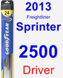 Driver Wiper Blade for 2013 Freightliner Sprinter 2500 - Hybrid