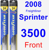 Front Wiper Blade Pack for 2008 Freightliner Sprinter 3500 - Hybrid