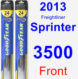 Front Wiper Blade Pack for 2013 Freightliner Sprinter 3500 - Hybrid