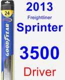 Driver Wiper Blade for 2013 Freightliner Sprinter 3500 - Hybrid