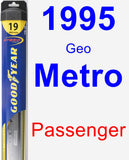 Passenger Wiper Blade for 1995 Geo Metro - Hybrid