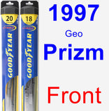 Front Wiper Blade Pack for 1997 Geo Prizm - Hybrid