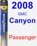 Passenger Wiper Blade for 2008 GMC Canyon - Hybrid