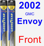 Front Wiper Blade Pack for 2002 GMC Envoy - Hybrid