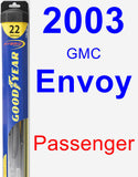 Passenger Wiper Blade for 2003 GMC Envoy - Hybrid