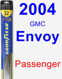 Passenger Wiper Blade for 2004 GMC Envoy - Hybrid