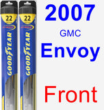 Front Wiper Blade Pack for 2007 GMC Envoy - Hybrid