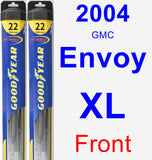 Front Wiper Blade Pack for 2004 GMC Envoy XL - Hybrid