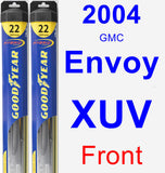 Front Wiper Blade Pack for 2004 GMC Envoy XUV - Hybrid