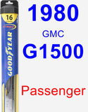 Passenger Wiper Blade for 1980 GMC G1500 - Hybrid