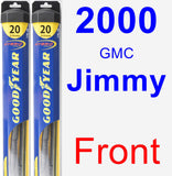 Front Wiper Blade Pack for 2000 GMC Jimmy - Hybrid