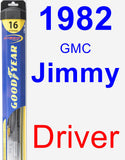 Driver Wiper Blade for 1982 GMC Jimmy - Hybrid