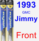 Front Wiper Blade Pack for 1993 GMC Jimmy - Hybrid