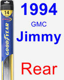 Rear Wiper Blade for 1994 GMC Jimmy - Hybrid