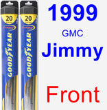 Front Wiper Blade Pack for 1999 GMC Jimmy - Hybrid