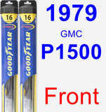 Front Wiper Blade Pack for 1979 GMC P1500 - Hybrid