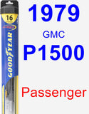 Passenger Wiper Blade for 1979 GMC P1500 - Hybrid