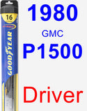 Driver Wiper Blade for 1980 GMC P1500 - Hybrid