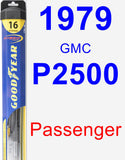 Passenger Wiper Blade for 1979 GMC P2500 - Hybrid