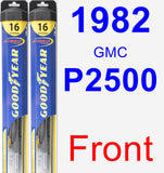 Front Wiper Blade Pack for 1982 GMC P2500 - Hybrid