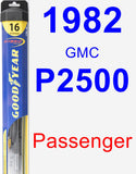 Passenger Wiper Blade for 1982 GMC P2500 - Hybrid