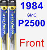 Front Wiper Blade Pack for 1984 GMC P2500 - Hybrid