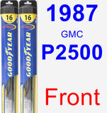 Front Wiper Blade Pack for 1987 GMC P2500 - Hybrid