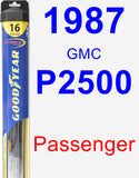 Passenger Wiper Blade for 1987 GMC P2500 - Hybrid