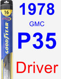 Driver Wiper Blade for 1978 GMC P35 - Hybrid