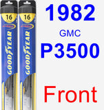 Front Wiper Blade Pack for 1982 GMC P3500 - Hybrid