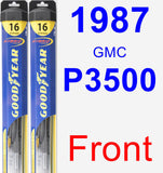 Front Wiper Blade Pack for 1987 GMC P3500 - Hybrid