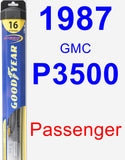 Passenger Wiper Blade for 1987 GMC P3500 - Hybrid