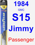 Passenger Wiper Blade for 1984 GMC S15 Jimmy - Hybrid