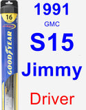 Driver Wiper Blade for 1991 GMC S15 Jimmy - Hybrid