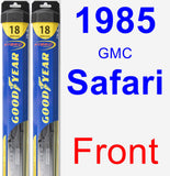 Front Wiper Blade Pack for 1985 GMC Safari - Hybrid