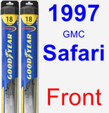 Front Wiper Blade Pack for 1997 GMC Safari - Hybrid