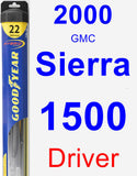 Driver Wiper Blade for 2000 GMC Sierra 1500 - Hybrid