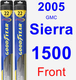 Front Wiper Blade Pack for 2005 GMC Sierra 1500 - Hybrid