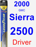 Driver Wiper Blade for 2000 GMC Sierra 2500 - Hybrid