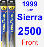 Front Wiper Blade Pack for 1999 GMC Sierra 2500 - Hybrid