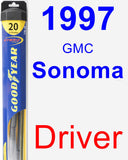 Driver Wiper Blade for 1997 GMC Sonoma - Hybrid