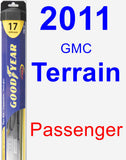 Passenger Wiper Blade for 2011 GMC Terrain - Hybrid