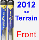 Front Wiper Blade Pack for 2012 GMC Terrain - Hybrid