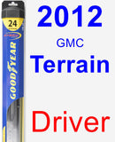 Driver Wiper Blade for 2012 GMC Terrain - Hybrid