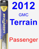 Passenger Wiper Blade for 2012 GMC Terrain - Hybrid