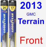 Front Wiper Blade Pack for 2013 GMC Terrain - Hybrid