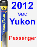 Passenger Wiper Blade for 2012 GMC Yukon - Hybrid