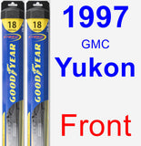 Front Wiper Blade Pack for 1997 GMC Yukon - Hybrid