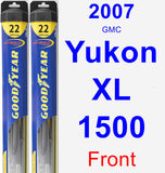 Front Wiper Blade Pack for 2007 GMC Yukon XL 1500 - Hybrid